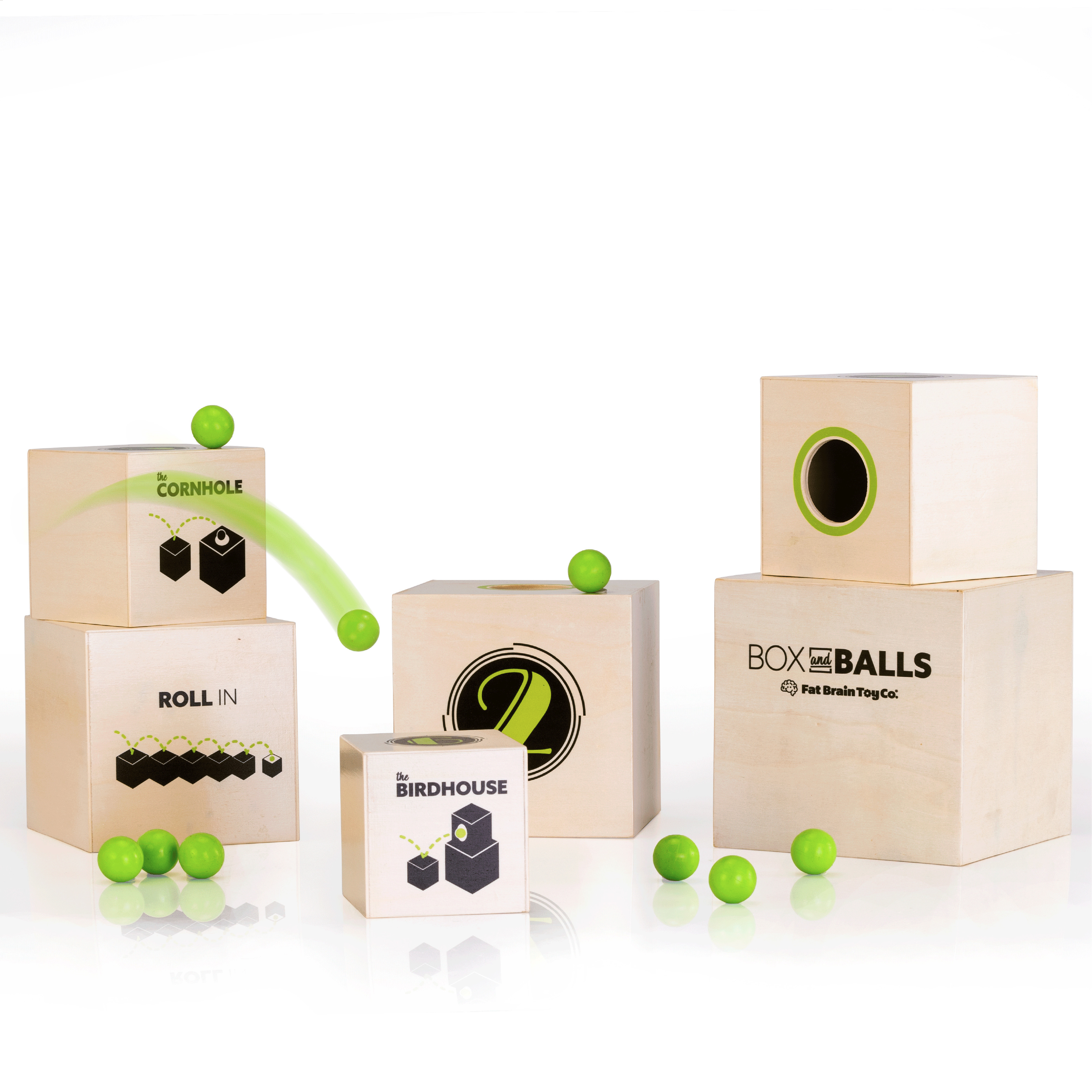 thumbnail video image 2 of Fat Brain Toys - Box and Balls (new design), 2 of 8