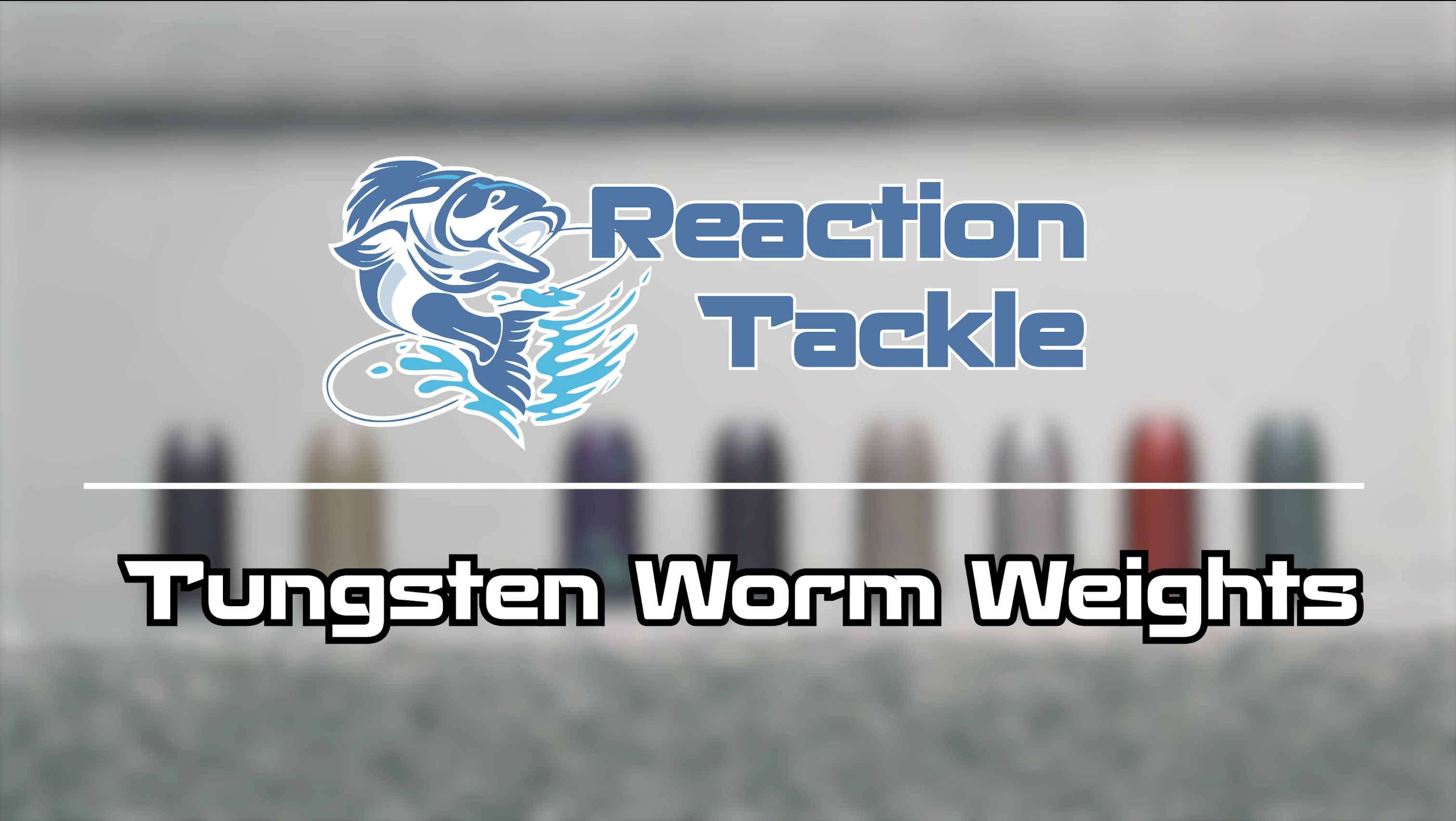 thumbnail video image 2 of Reaction Tackle Tungsten Bullet Fishing Weights / Worm Sinkers for Bass Fishing - 3/8 Never Chip Black, 2 of 7