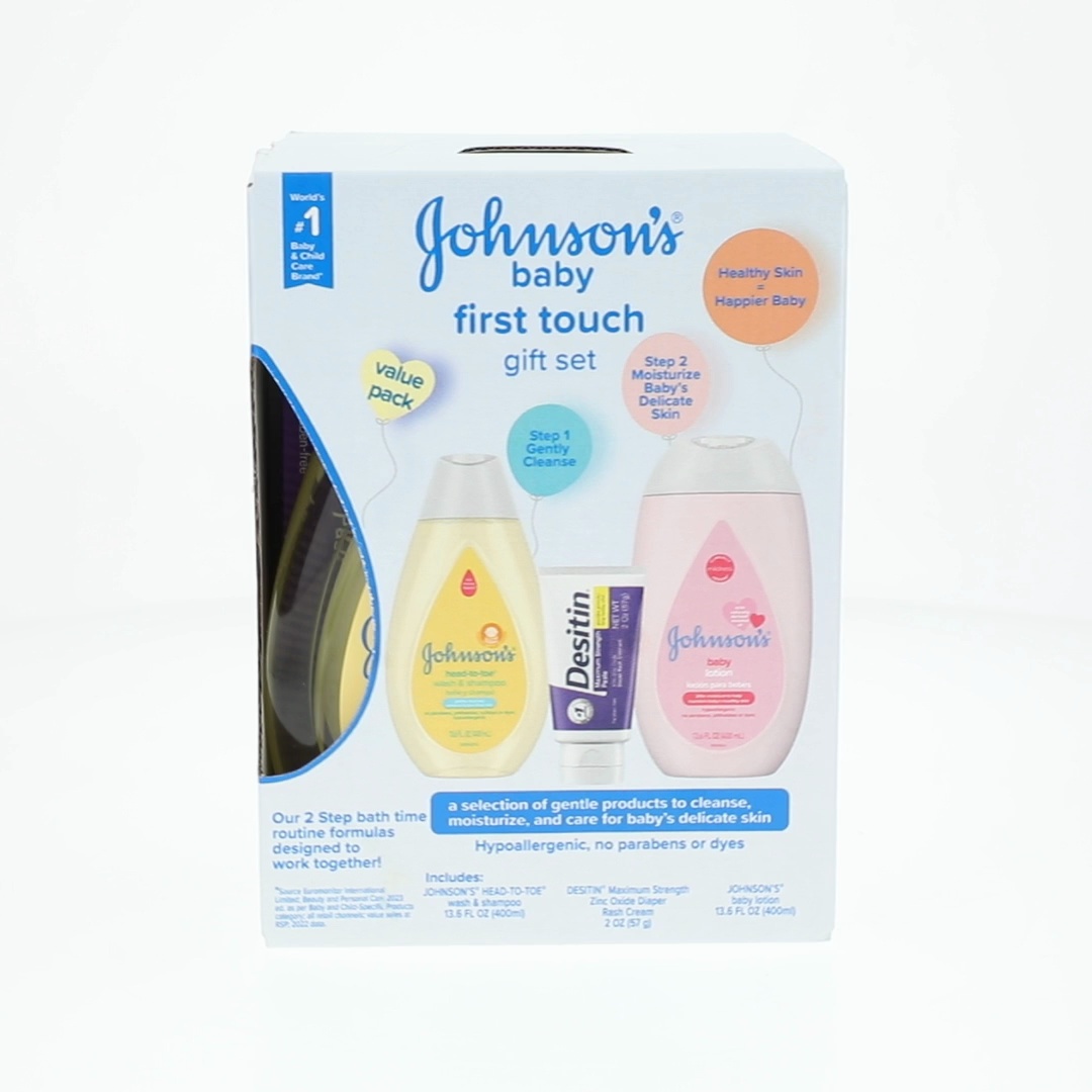 Johnson's Baby First Touch Gift Set Baby Bath and Skin Care