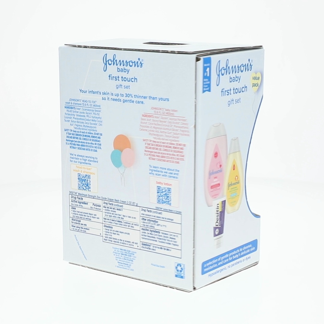 Johnson's Baby First Touch Gift Set Baby Bath and Skin Care