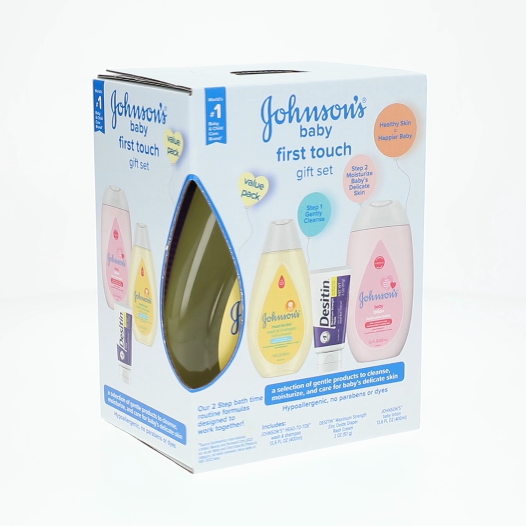 Johnson's Baby First Touch Gift Set Baby Bath and Skin Care