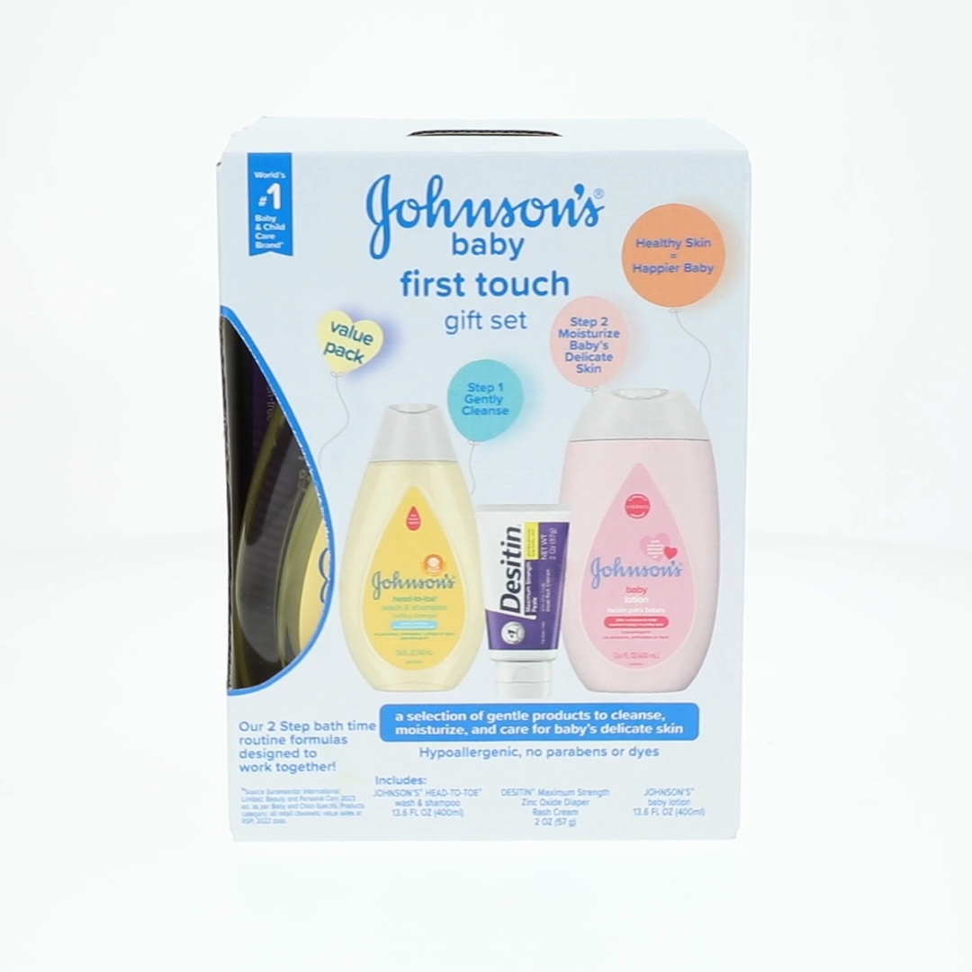 Johnson's Baby First Touch Gift Set Baby Bath and Skin Care
