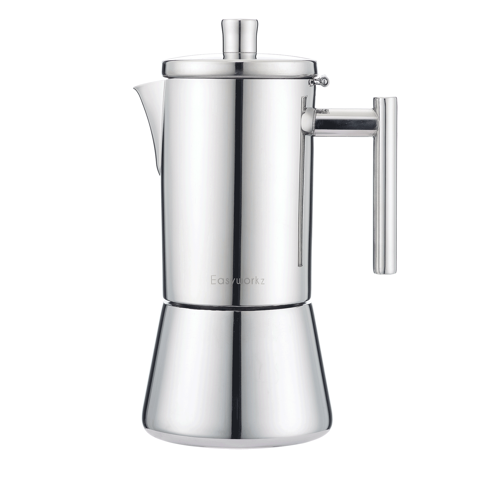  Maxmartt Stainless Steel Moka Pot Stovetop Espresso Coffee Maker  with Safety Valve 4 Cups: Home & Kitchen