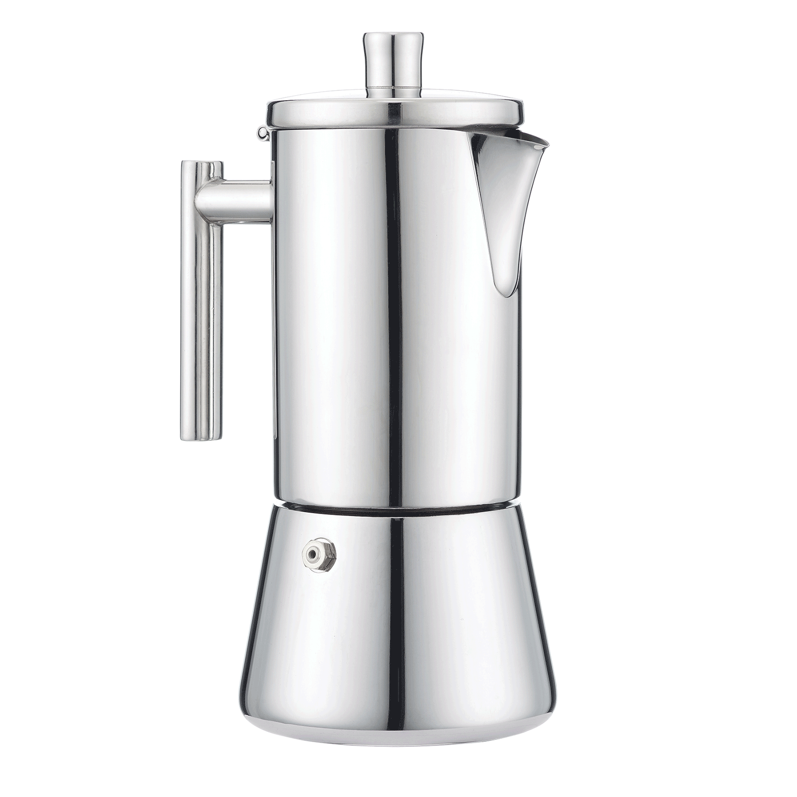 Easyworkz Pedro Stovetop Espresso Maker 4cup 200ml Stainless Steel Italian Coffee Machine Maker Moka Pot Induction Espresso Pot