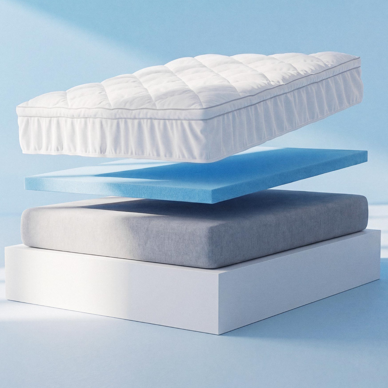 thumbnail video image 2 of Viscosoft Refresh - Reflex Cooling Gel Memory Foam Mattress Topper, King 4-inch, 2 of 11