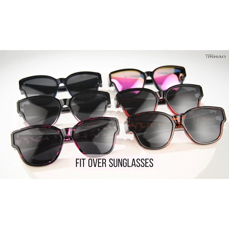 Cat Eye Sunglasses Trendy Wrap Around UV400 Protection for Women Amazon.com: Leoidou Polarized Sunglasses Fit Over Glasses  main image 3