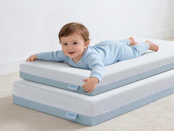 thumbnail video image 2 of BaybyNest Mini Crib Mattress, Breathable Tencel-Lyocell Cover & Gel Memory Foam for Dual-Sided Infants & Toddlers, Fits Portable Cribs and Playards - 38x24x4 inches, 2 of 10