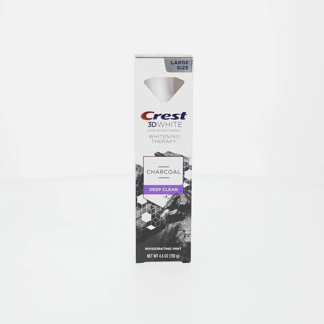 Crest 3D White Whitening Therapy Charcoal Deep Clean Toothpaste