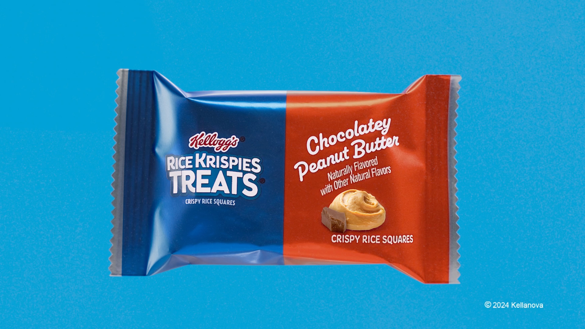 thumbnail video image 2 of Rice Krispies Treats Chocolatey Peanut Butter Chewy Crispy Rice Squares, Kids Snacks, 10.8 oz, 14 Count, 2 of 9