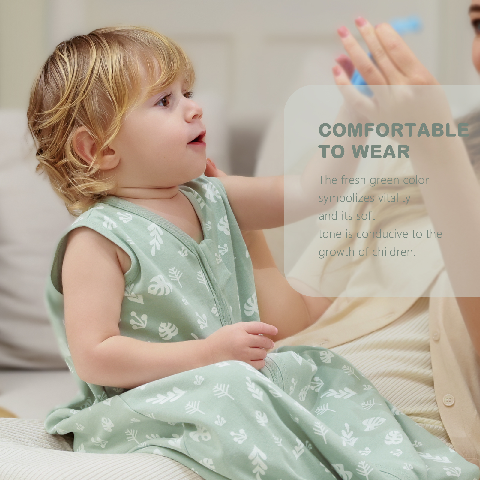 thumbnail video image 2 of Mosebears 3Pcs 0.5 Tog Baby Sleep Sack 18-24 Months 100% Cotton Unisex Baby Wearable Blanket With 2-way Zipper, 2 of 12