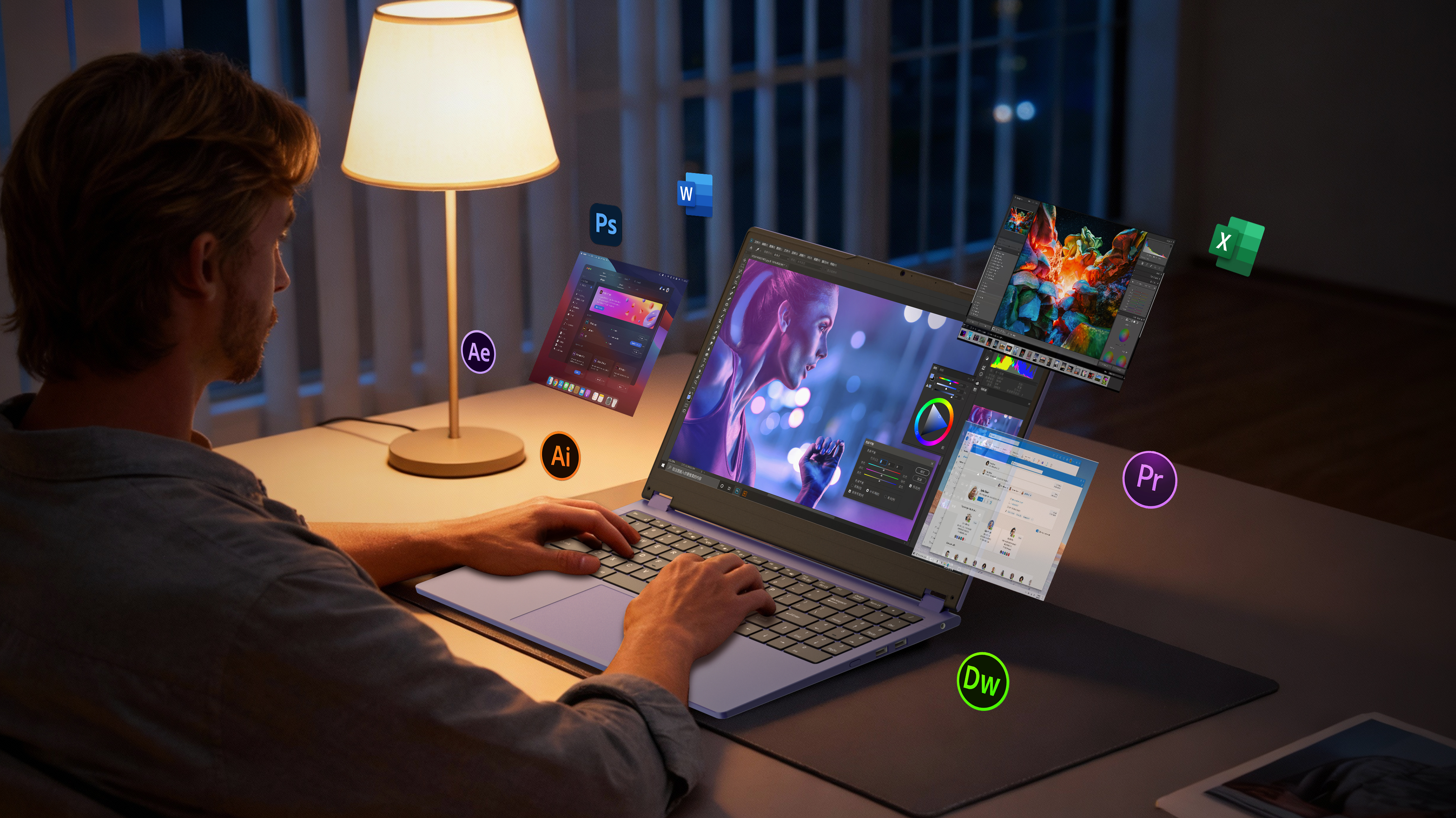 thumbnail video image 2 of 15.6" Touchscreen Laptop FHD Display,Intel Core i3 Processor,16GB RAM 512GB SSD ,Windows 11 Pro MS Office 2024,360° Foldable 2 in 1 Laptop Computer,purple, 2 of 11