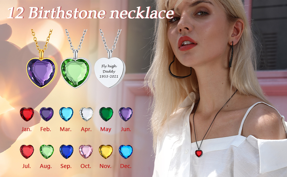 thumbnail video image 2 of FindChic Heart Shaped Urn Necklaces for Ashes, Women Waterproof Stainless Steel Cremation Necklace October Birthstone Necklace Birthday Mothers Day Jewelry Gifts Her Mom Wife, Gold Plating, 2 of 8