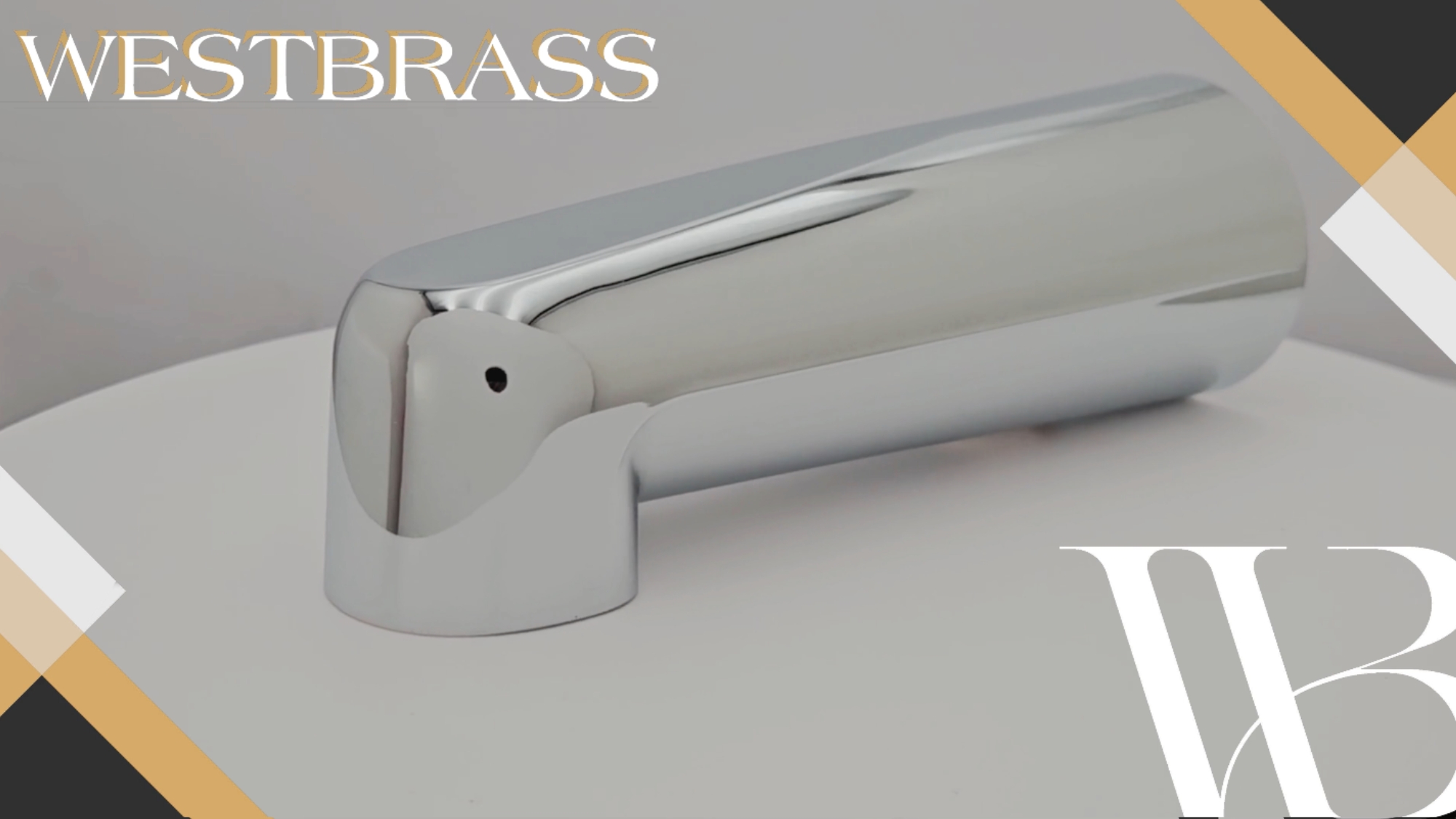 thumbnail video image 2 of Westbrass E507US-26 Universal Fit 7" Wall Mount Tub Spout, Polished Chrome, 2 of 13