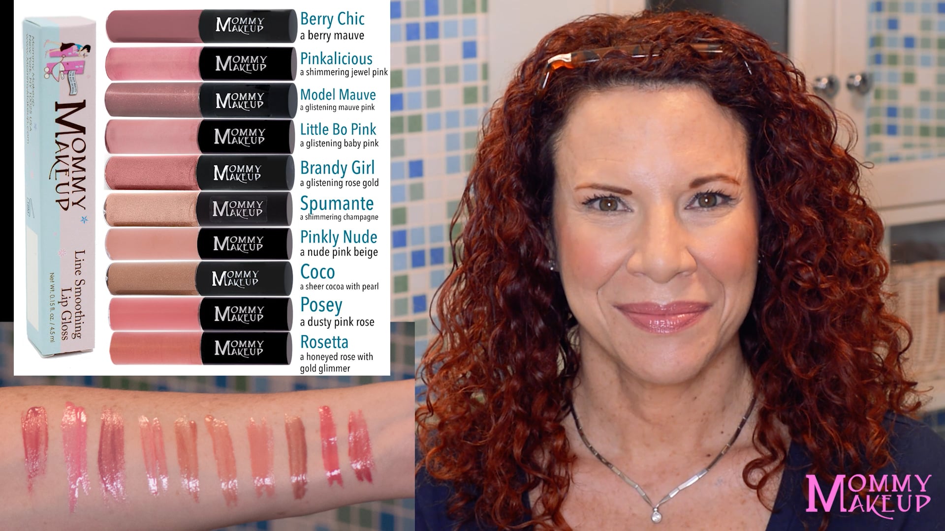 thumbnail video image 2 of Line Smoothing Lip Gloss with Brown Algae & Golden Seaweed - Glossy, Moisturizing, High Shine, Paraben Free Lipgloss in Pinkly Nude (A Nude Pink Beige) by Mommy Makeup, 2 of 6