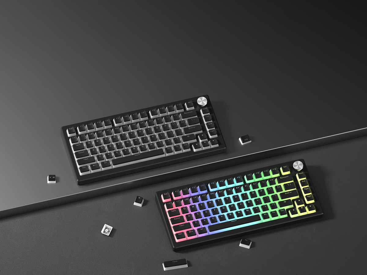 thumbnail video image 2 of COSTOM Pudding Keycaps,129 Keyboard Keycap, PBT Shine Through Key caps, Custom OEM Profile Key caps Set, Compatiability for 100%, 75%, 65%, 60% Keyboard,All Black, 2 of 7