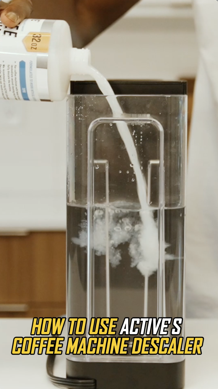 thumbnail video image 2 of Active Coffee Machine Cleaner and Descaler Solution, 32 fl oz, (Keurig, Nespresso, Ninja, Espresso), 2 of 6