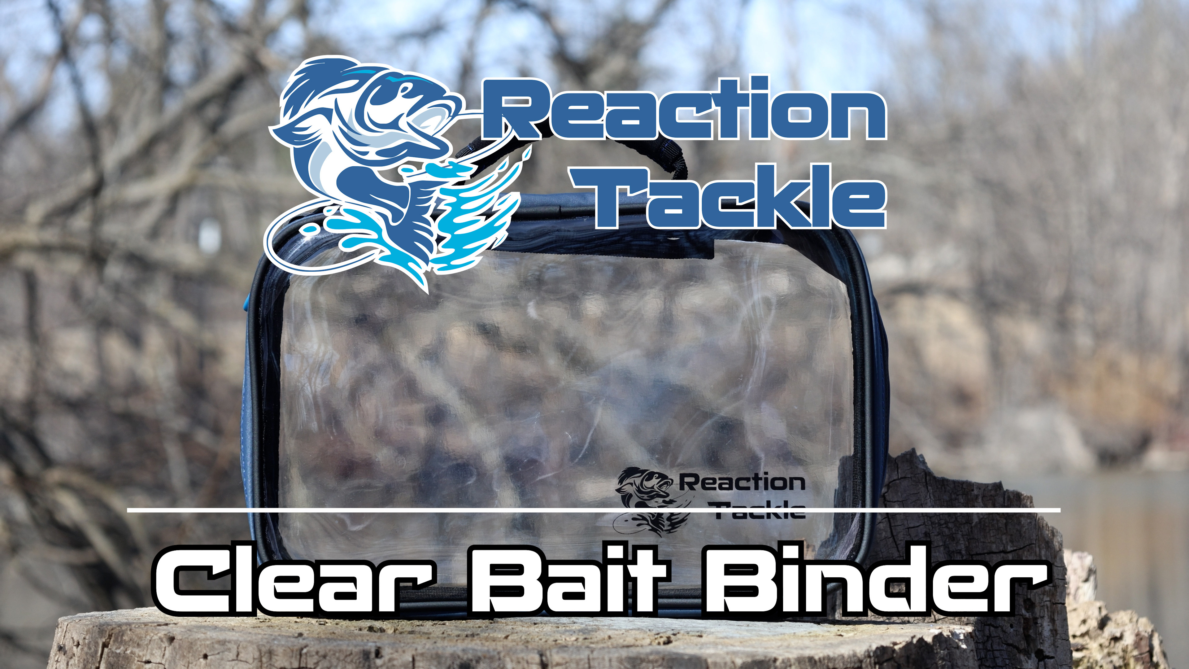 thumbnail video image 2 of Reaction Tackle Deluxe Clear Bag - Salt Water Resistant Fishing Tackle Binder with No Sleeves, 2 of 8