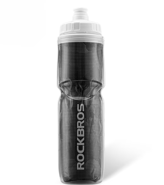 thumbnail video image 2 of ROCKBROS Bicycle Water Bottle 670ML Cycling Cool-Maintain Leak-Proof, 2 of 13