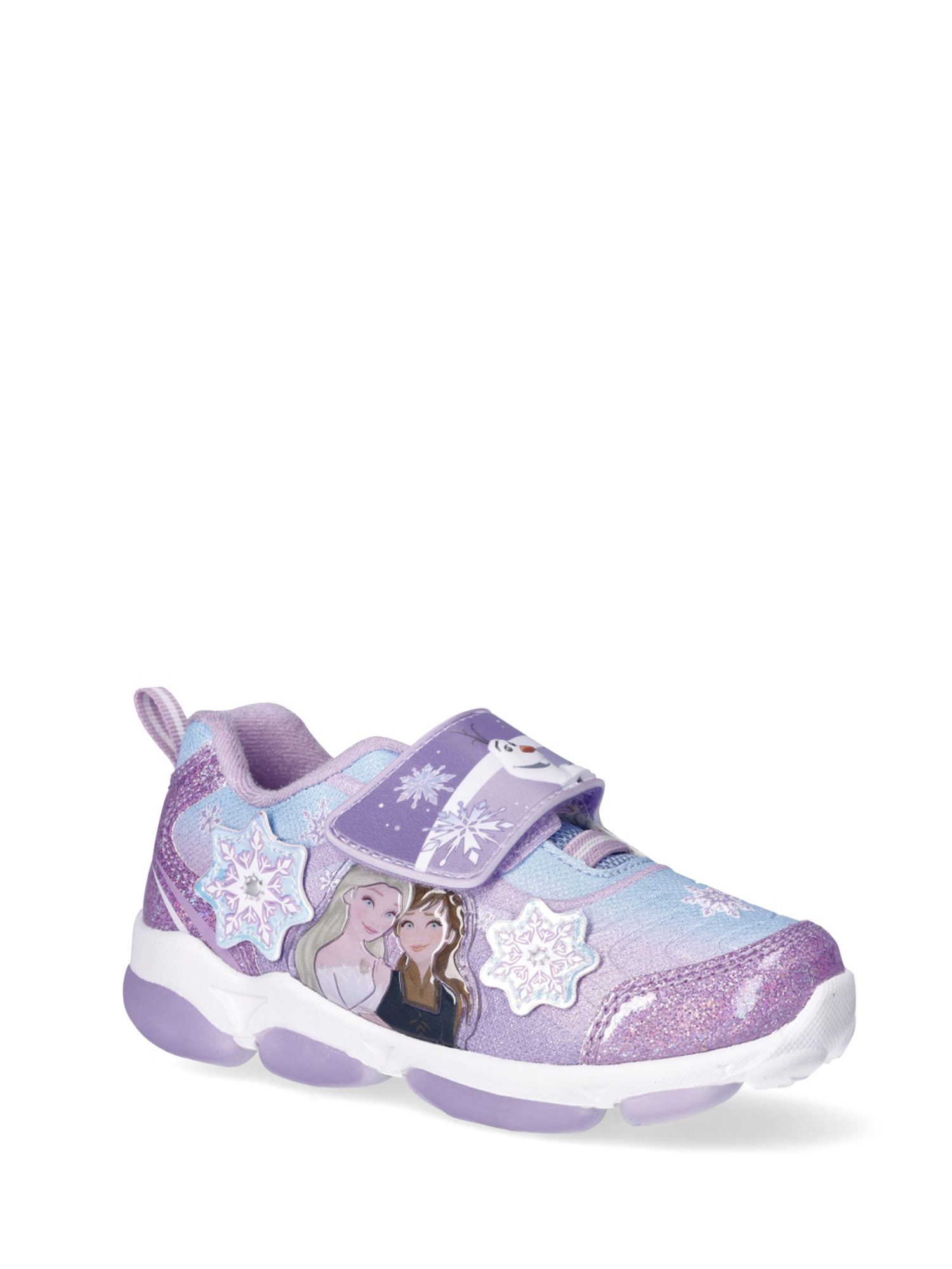 Disney Frozen Toddler Girl Light Up Slip On Sneakers, Sizes 7-12 