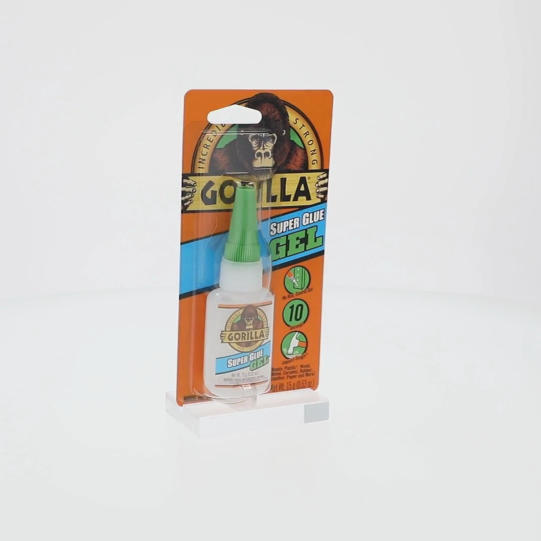 4 pack) Gorilla Glue Super Glue Gel (15g) Clear Color, Pack of 1