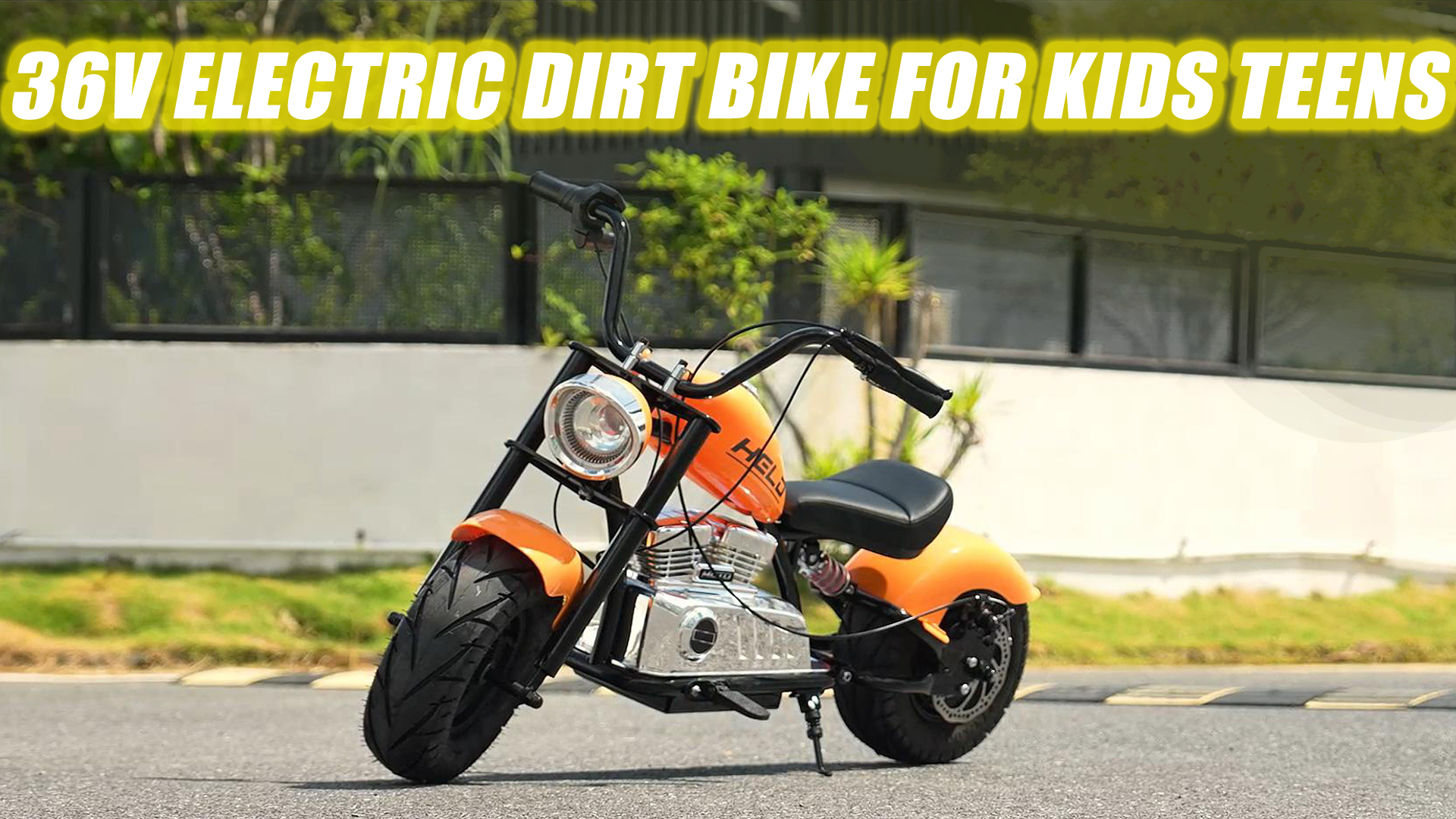 thumbnail video image 2 of 36V Electric Dirt Bike for Kids Teens, 350W Brushless Motor Ride On Motorcycle, 15.5 MPH, Rear Suspension, Bluetooth Music, Rubber Tires, Ride On Electric Motorcycle Toy for 13+ Yrs Boys Girls, Gray, 2 of 9