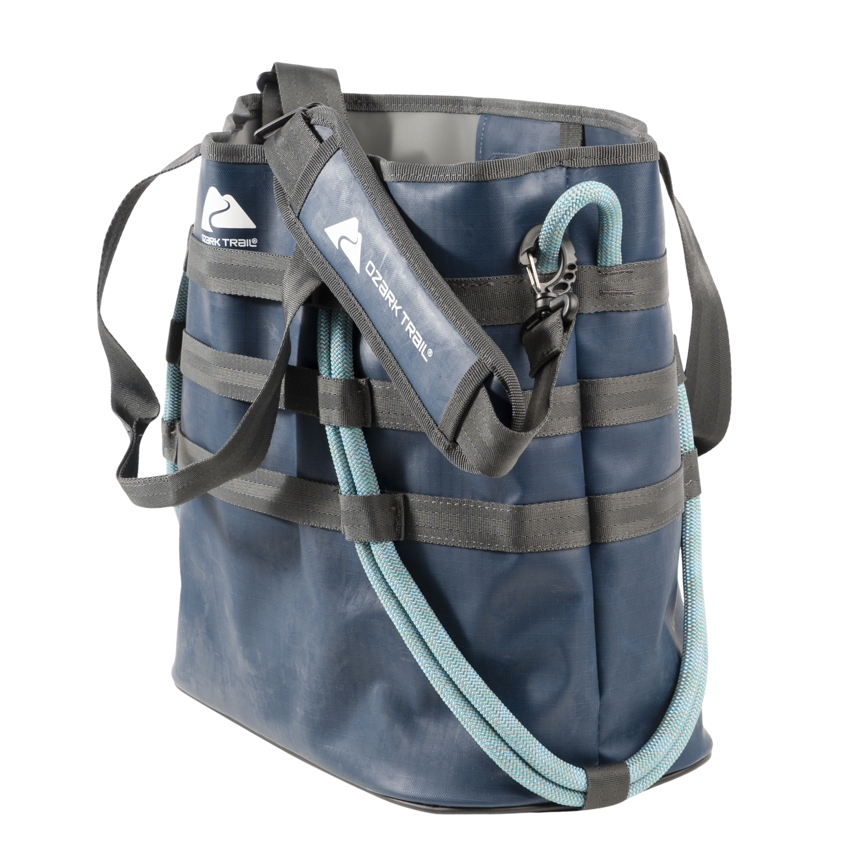 Ozark Trail Water Resistant Carry All Tote for Beach or Camping Blue