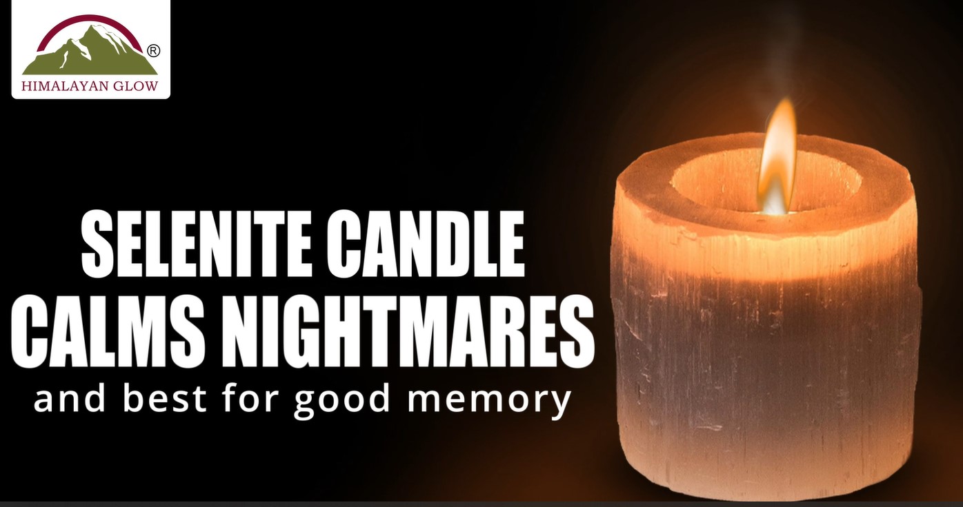 thumbnail video image 2 of SALT 84 Selenite Crystal Candle Holder, Decorative Tea Light, Best for Gift & Home Décor, White, 2 of 6