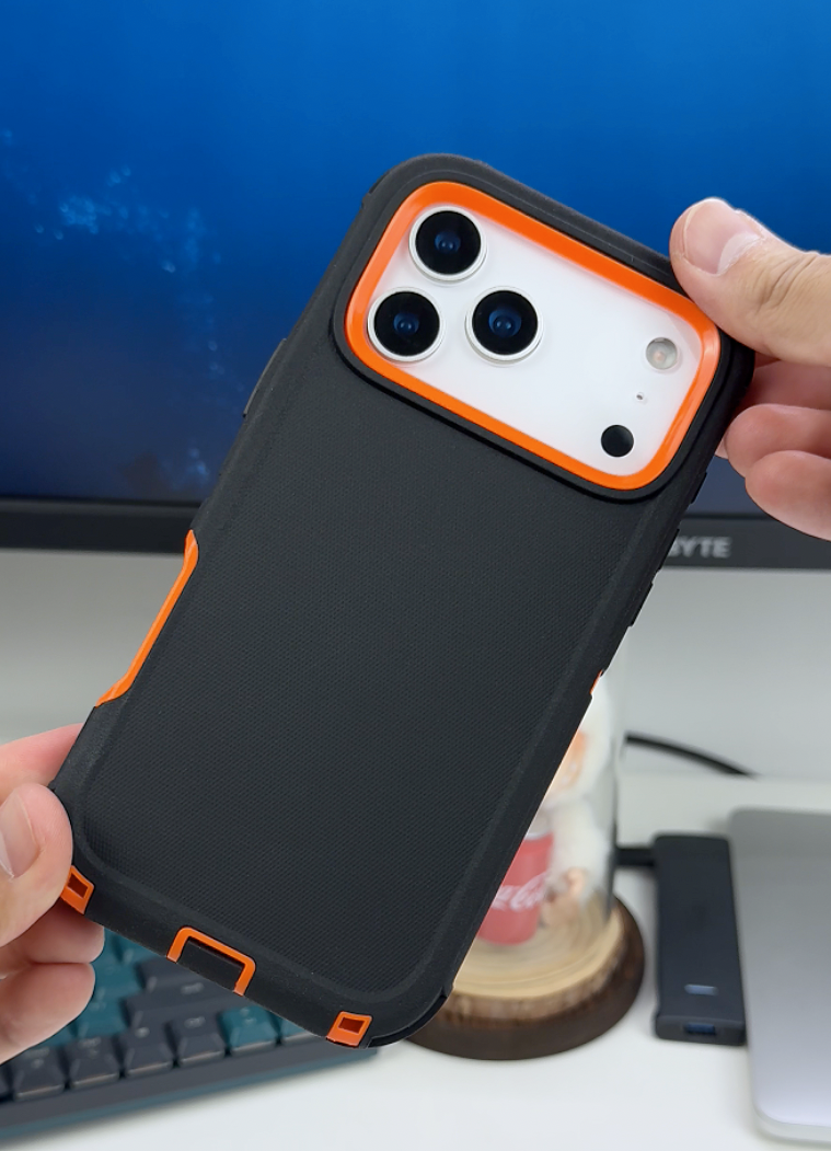 thumbnail video image 2 of For Apple iPhone 17 Pro Max Case Shockproof Dust/Drop Proof 3 in 1 Full Body Rugged Heavy Duty Durable Cover Blue, 2 of 6