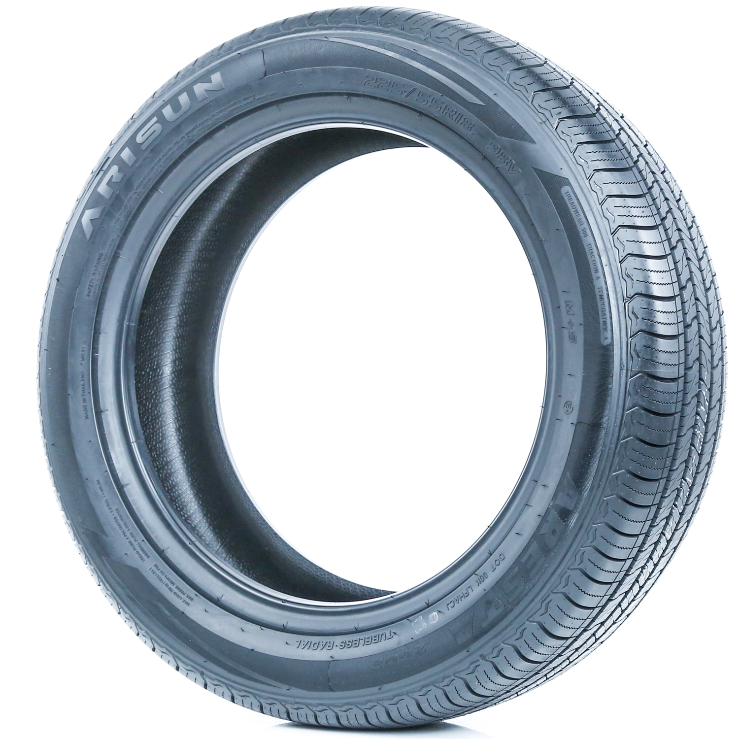 Arisun, Passenger Tire, 225/55R18 98V, All Season Black - Walmart.com
