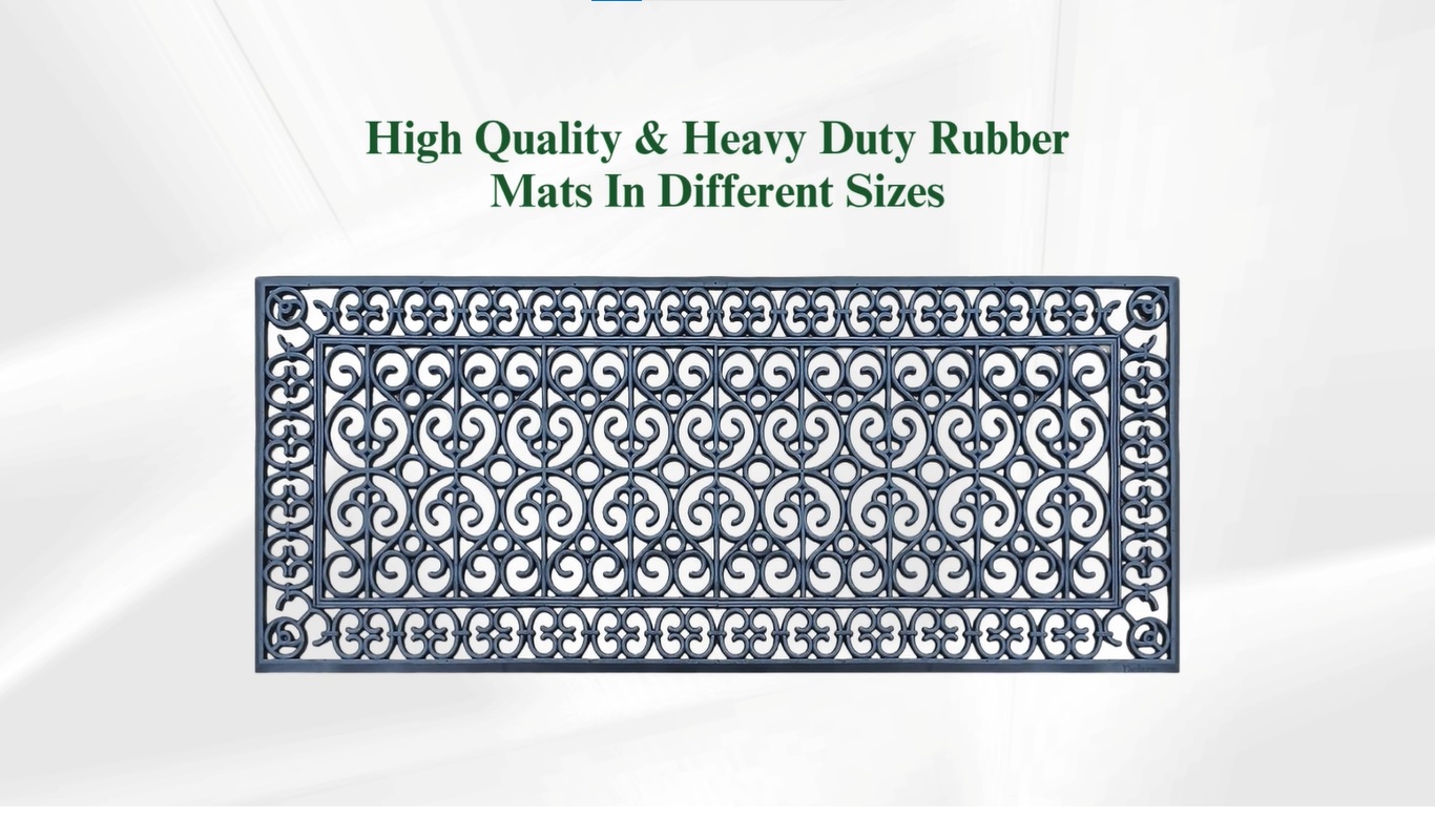 thumbnail video image 2 of A1 Home Collections 19-LB Heavy Duty Rubber Doormat 24"×57" - Won't Blow Away | Outdoor Front Door Mat, Mud Dirt Scraper, Non-Slip Drainage Mat for Entryway Patio Garage, All-Weather, 2 of 7