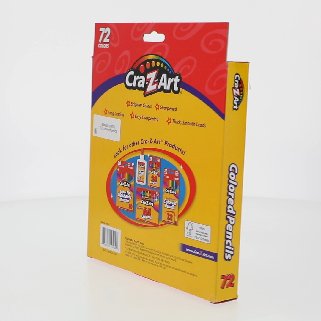 Cra-Z-Art, Colored Pencils, 72 Count, Multicolor, Classic
