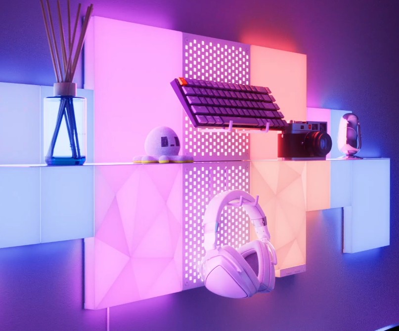 Nanoleaf スマーターキット・拡張キット セット Nanoleaf Blocks Combo S Smarter Kit, Indoor RGBW Wifi Wall Light