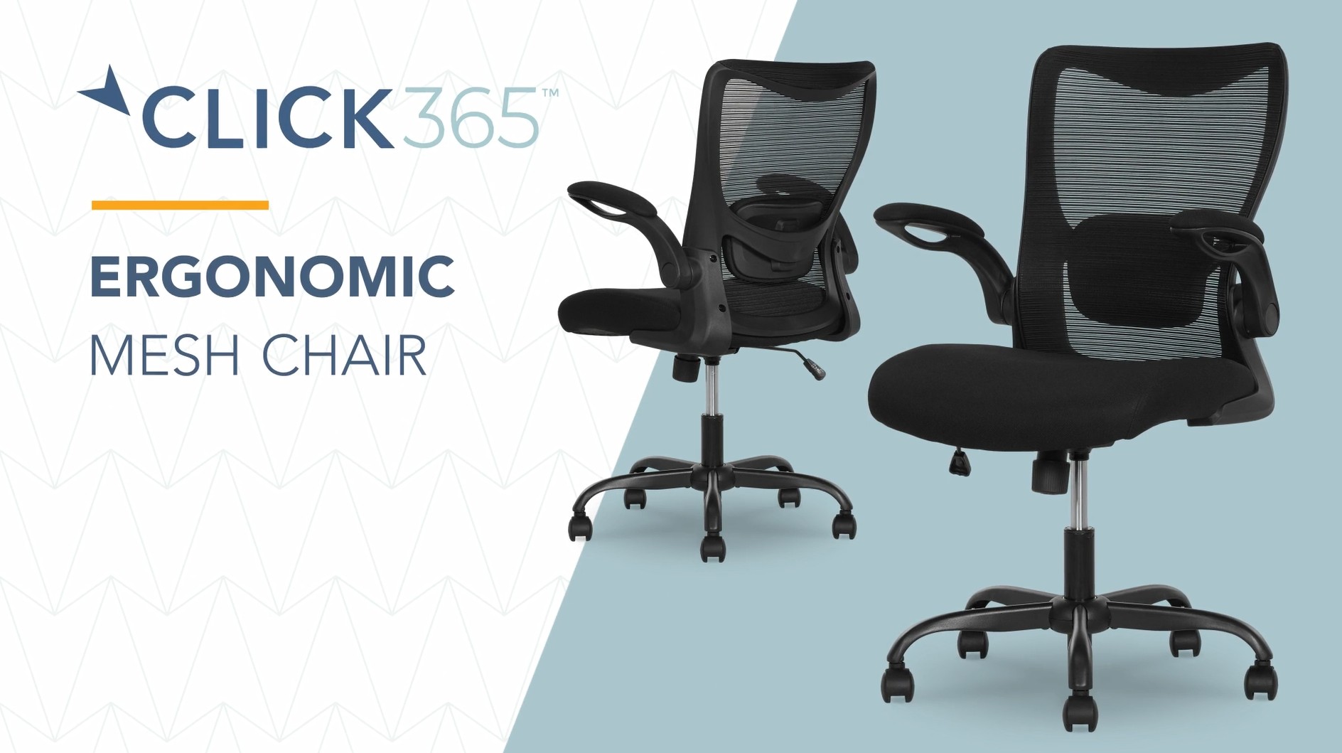thumbnail video image 2 of Click365 Adult Mesh Mid Back Indoor Commercial Ergonomic Office Chairs Hardware Kit, Gray, 2 of 15