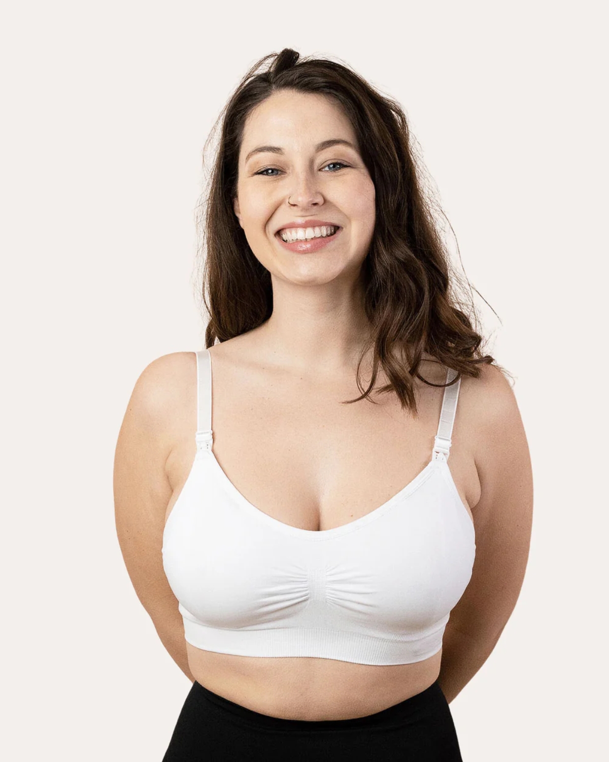 thumbnail video image 2 of Coobie Nursing Maternity Bra 9121,White,Full Size, 2 of 8