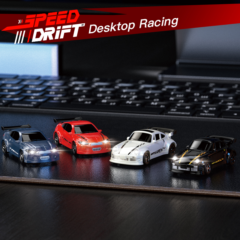 thumbnail video image 2 of KF20 1:64 Remote Control Car，2.4GHz RC Cars，4WD Drift Mini Racing Model Vehicle Toy with LED Lights for Adults Boys Girls Kids Gift, 2 of 12