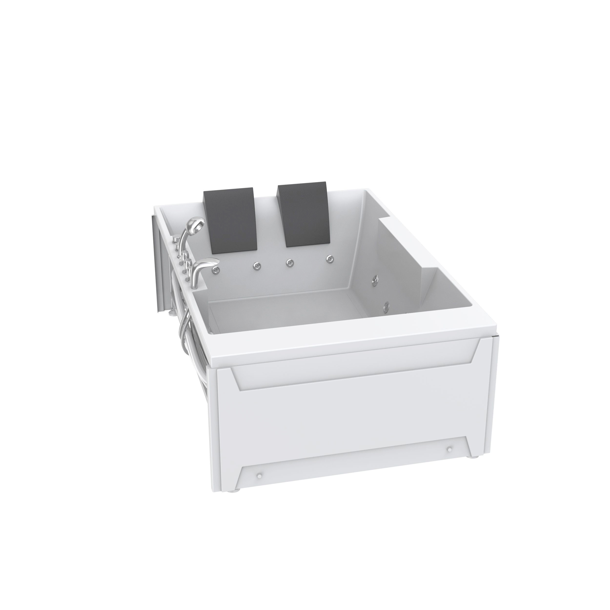 Buy Two Person Accessible Best Acrylic Portable Bathroom Tubs Freestanding  Square Soaking Spa Hydromassage Bathtub With Air Jets from Jiaxing Aokeliya  Sanitary Ware Technology Co., Ltd., China