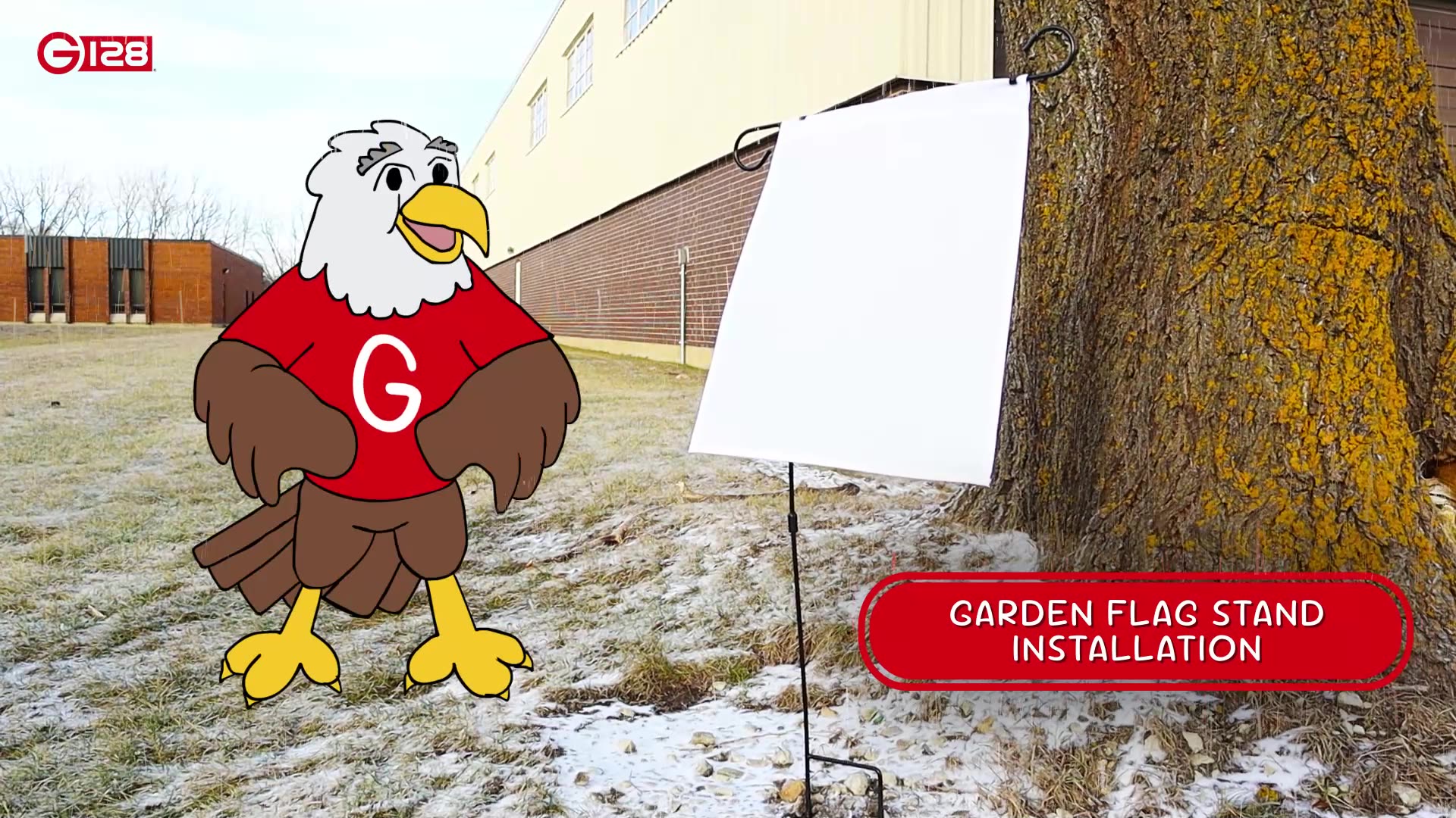 thumbnail video image 2 of G128 Valentine’s Day Cupid Delivery Truck Garden Flag 12x18 In Double Sided Yard Garden Lawn Decoration, 2 of 8