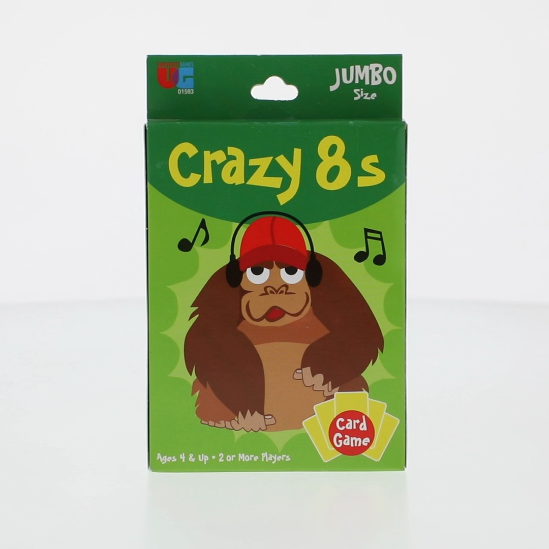 Crazy Eights Original Card Game - Match Colors & Numbers, Use Wild