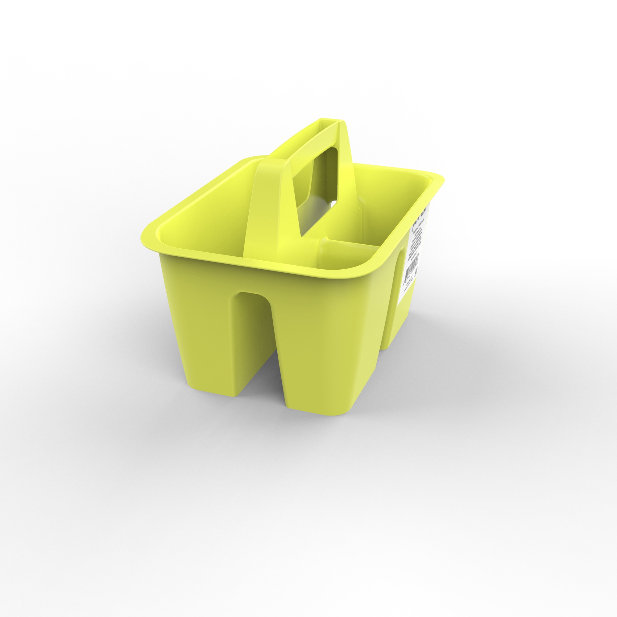 置物 Lime Pen+Gear Mini Plastic Craft and Hobby Organizer Caddy, Lemon