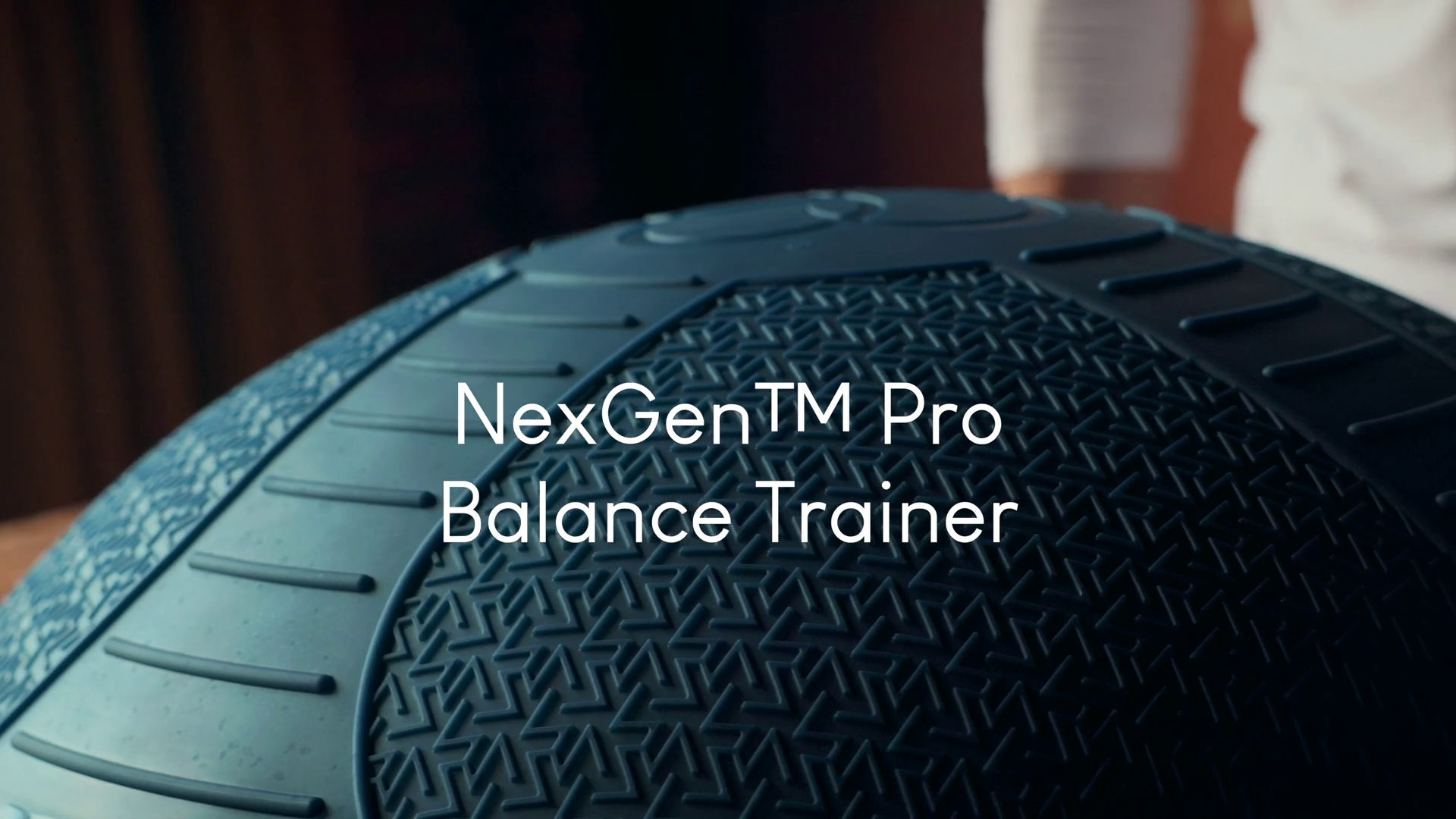 thumbnail video image 2 of Bosu NEXGEN Balance Strength Trainer, Home Gym Workout Equipment, 26", Sandstone/Black, 2 of 10