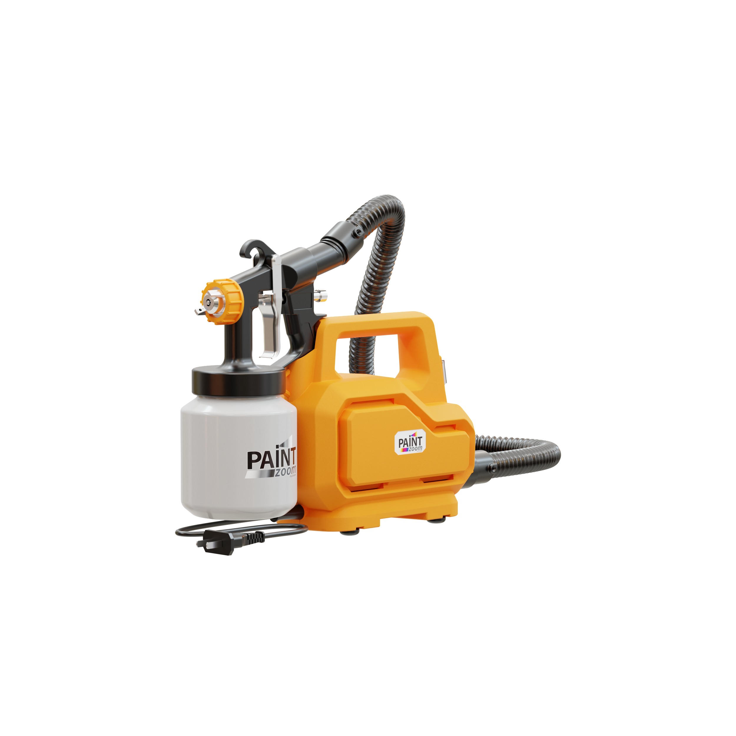 Paint Zoom Deluxe 3000 Series 30 oz. Paint Containers, Handheld HVLP Paint Sprayer, 700 Watt Spray Gun Tool, 3 Spray Patters