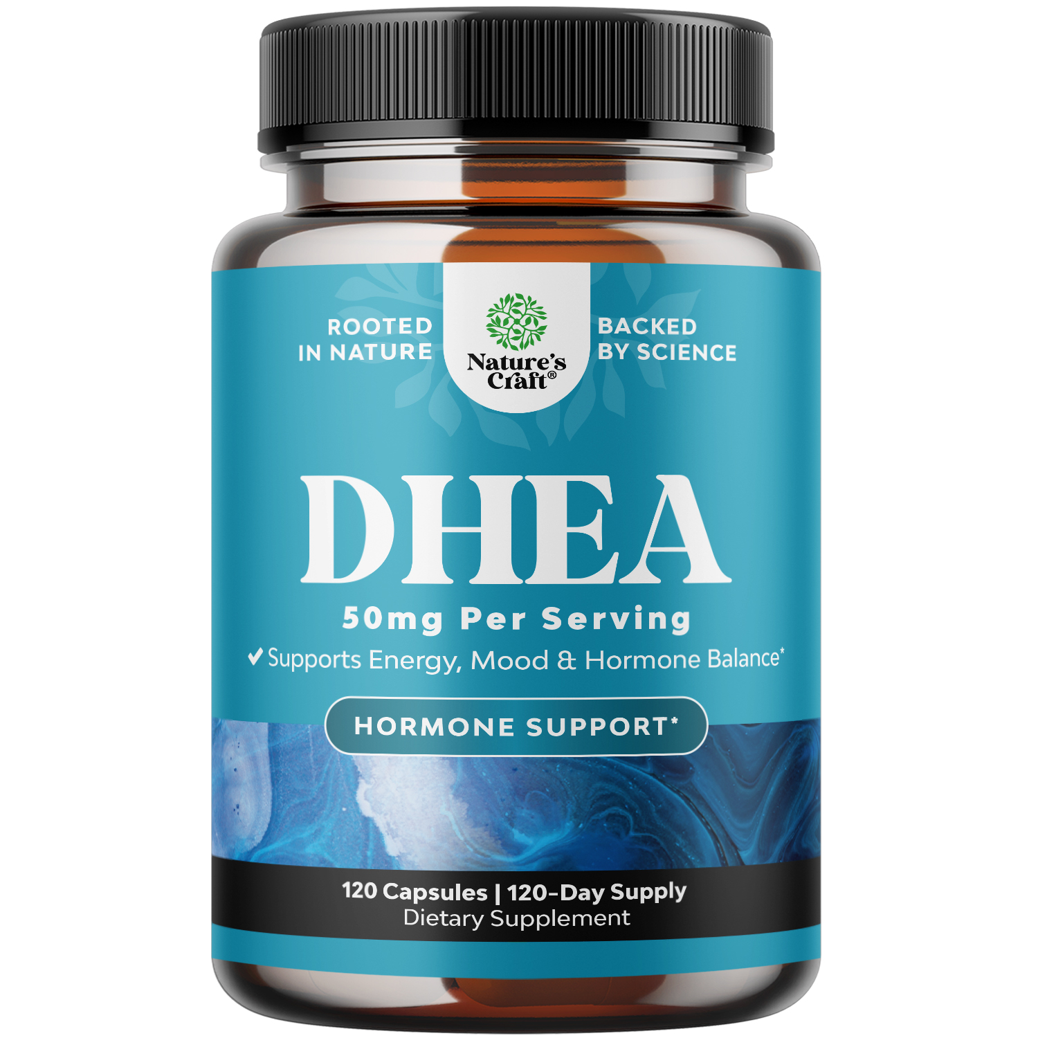 thumbnail video image 2 of DHEA Supplement for Women & Men - Pure DHEA 50mg for Hormone Balance, Improves Mood Stability, Brain Function, Immune System, Energy & Fertility - Dehydroepiandrosterone Capsules for Adults - 120 Ct, 2 of 9