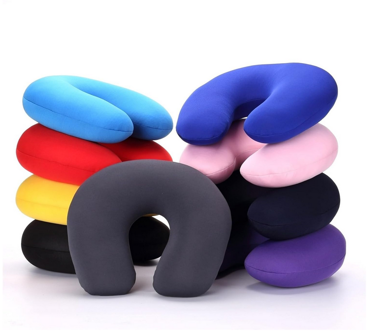 thumbnail video image 2 of Travel Neck Pillow for Sleeping Memory Foam Airplane Travel Pillow with Washable Cover U Shape Neck Support Cushion for Sleeping Car Plane Trips Black, 2 of 9
