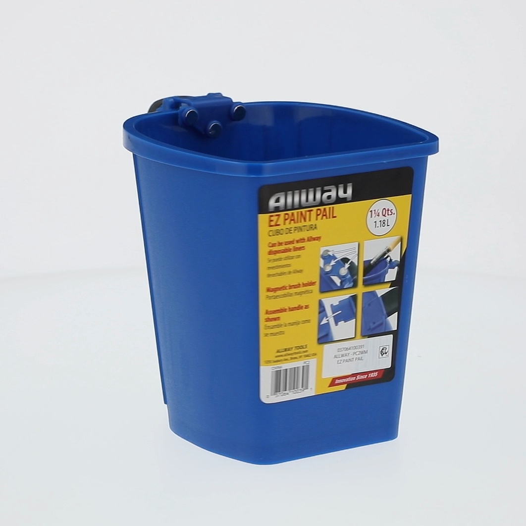 Allway EZ Paint Pail with Soft Grip Rubber Handle and Magnetic