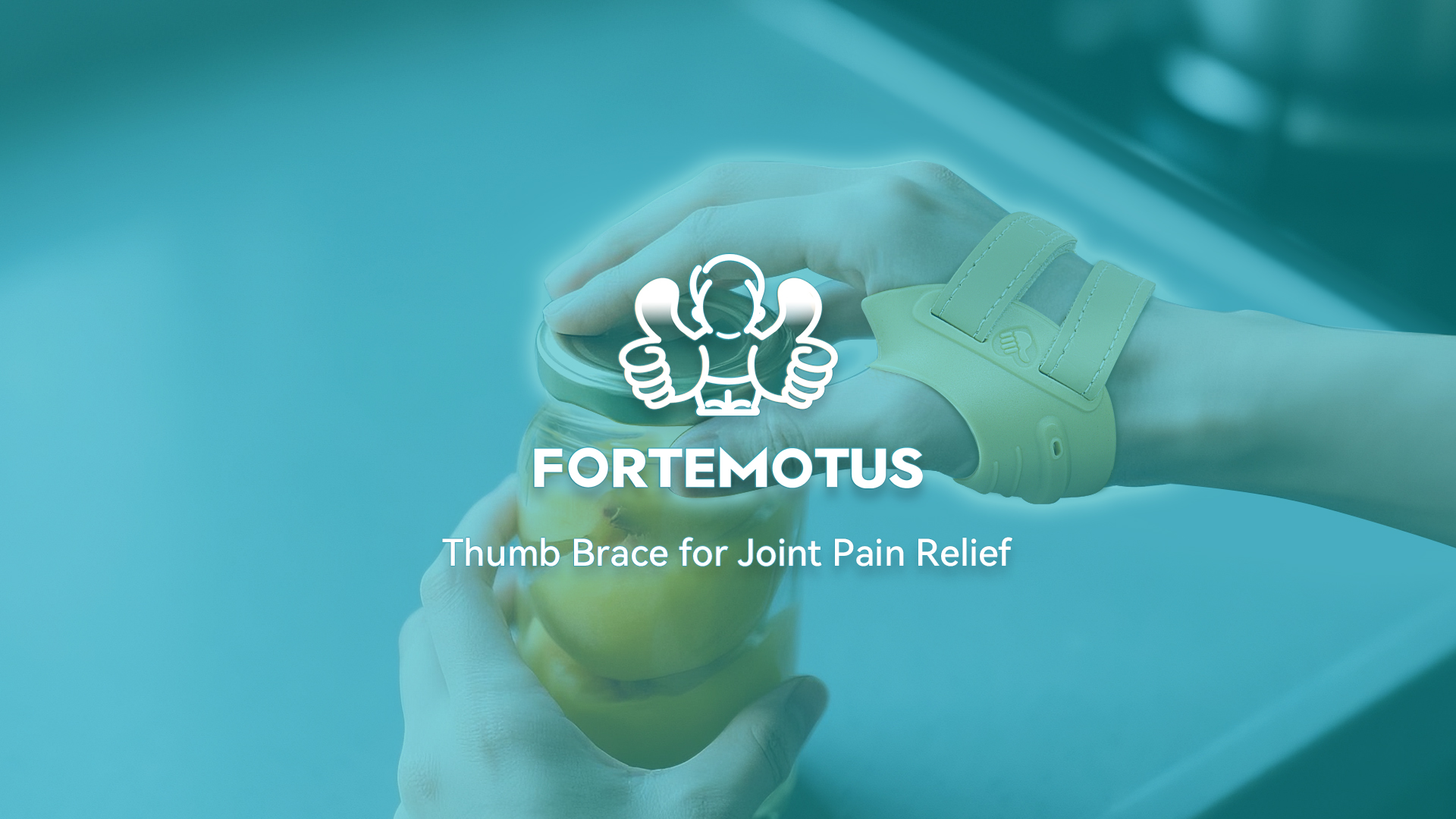 thumbnail video image 2 of FORTEMOTUS CMC Thumb Brace Thumb Splint - for CMC Joint Pain Relief and Support, Osteoarthritis, Tendonitis, Arthritis, CMC Joint Thumb Arthritis Brace: for Women Men (Pink, Left Hand, Large), 2 of 8