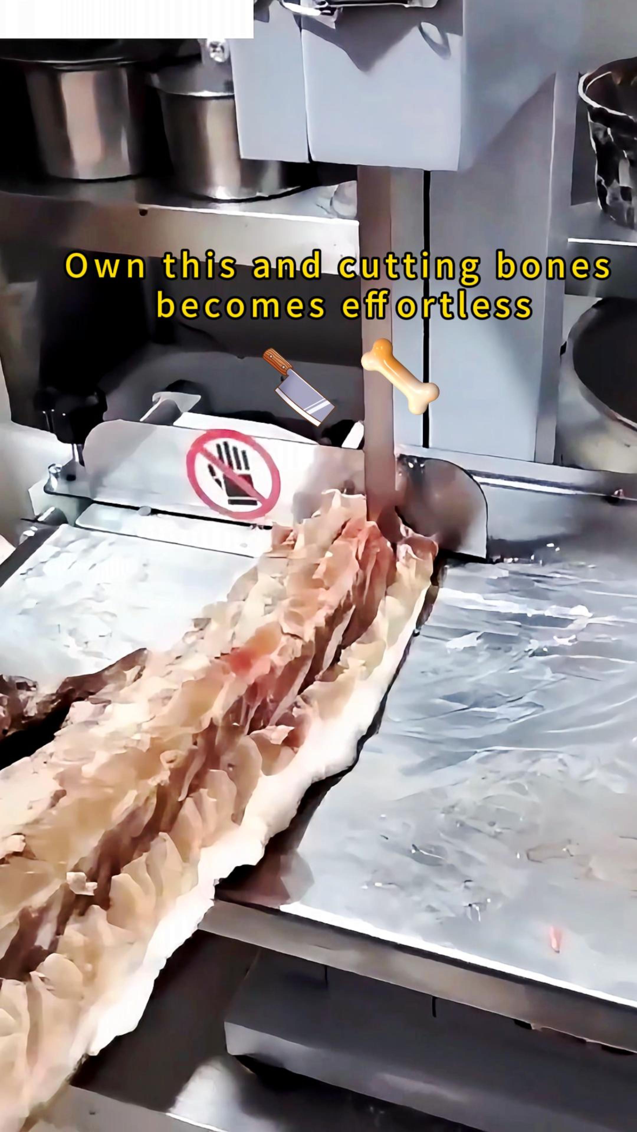thumbnail video image 2 of 1500W Commercial Bandsaw Machine Commercial Electric Meat Bandsaw for Butchering, 0.04-3.9 Inch Cutting Thickness, Electric Meat Bone Saw Machine for Cutting Rib, Frozen Meat, 2 of 9