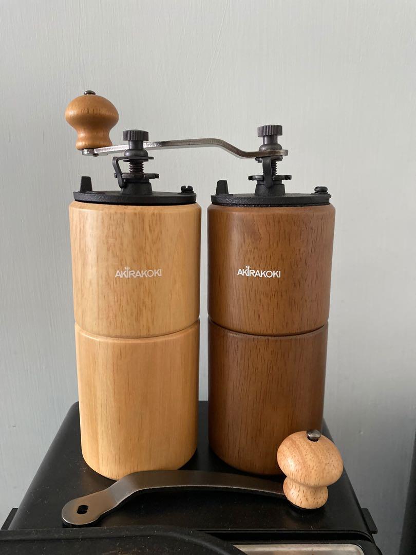 thumbnail video image 2 of AKIRAKOKI Coffee Grinder Manual Wooden Mill - Brown color, 2 of 6