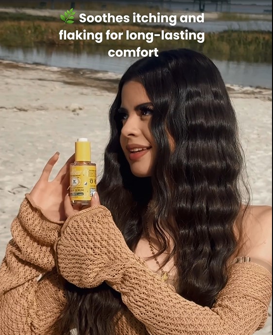 thumbnail video image 2 of Blessed Bananas Scalp Serum with Banana Oil, Coconut Oil & Vitamin E - Scent-Free Hair Serum for All Hair Types, 2 oz, 2 of 10