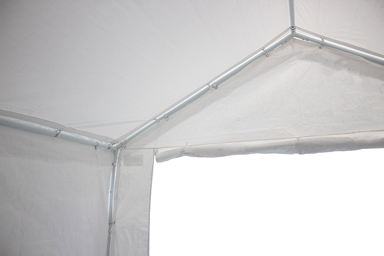 10' x good 20' Rectangle Carport Enclosure Kit, White-GF5D