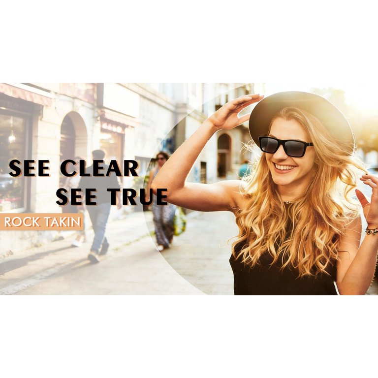 ROCK TAKIN Polarized Sunglasses (2 Pack) - Classic Square  display picture 2